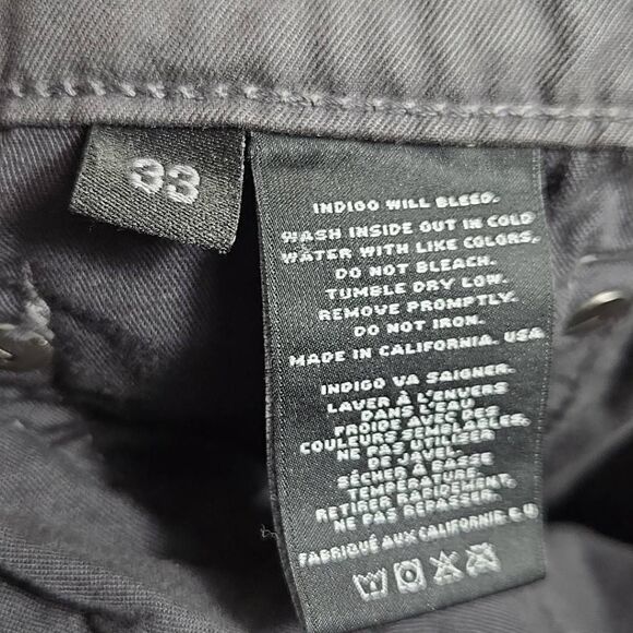 J Brand Straight Leg Jeans 34x34 Grey - Picture 11 of 12